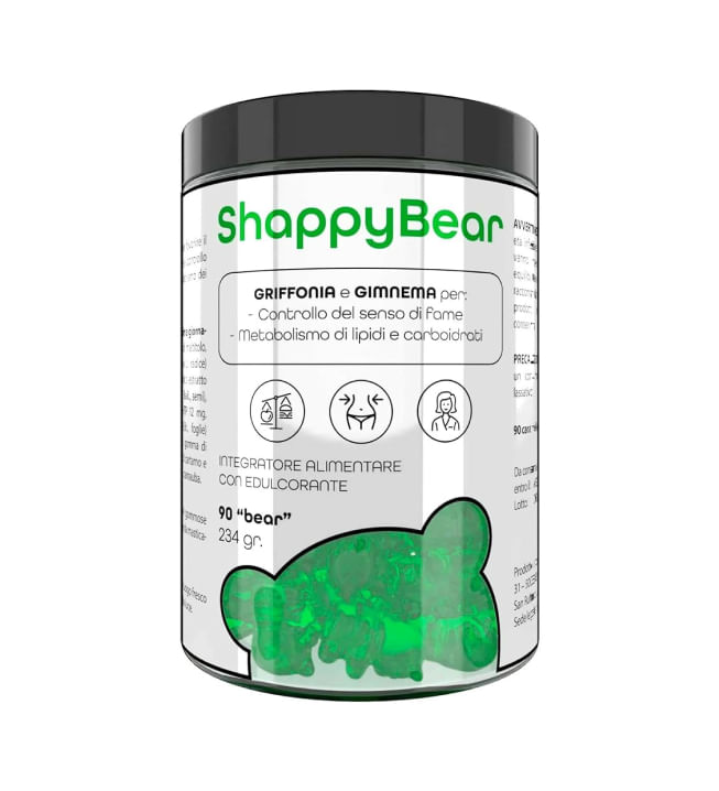 Aloha Shappy Bear Caramelle Gommose Dimagranti Integratore Alimentare Dieta Dimagrante Forte Veloce Donna 90pz