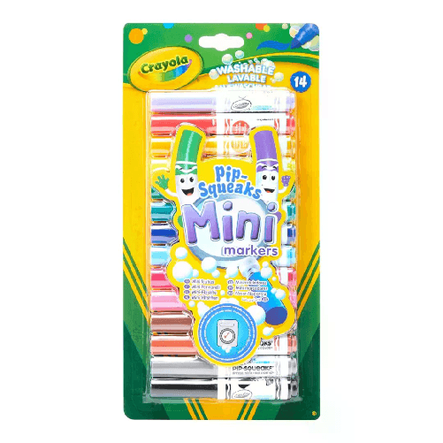 CRAYOLA 14 Mini Pennarelli Lavabili Formato pocket Punta Grossa 8343