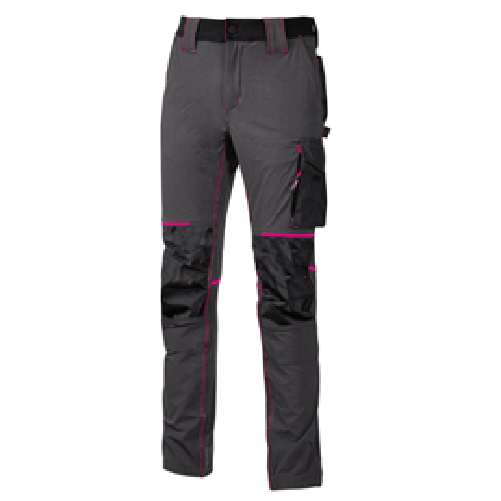 U-Power Pantaloni da donna Atom Lady - taglia M - grigio/fucsia - U-Power