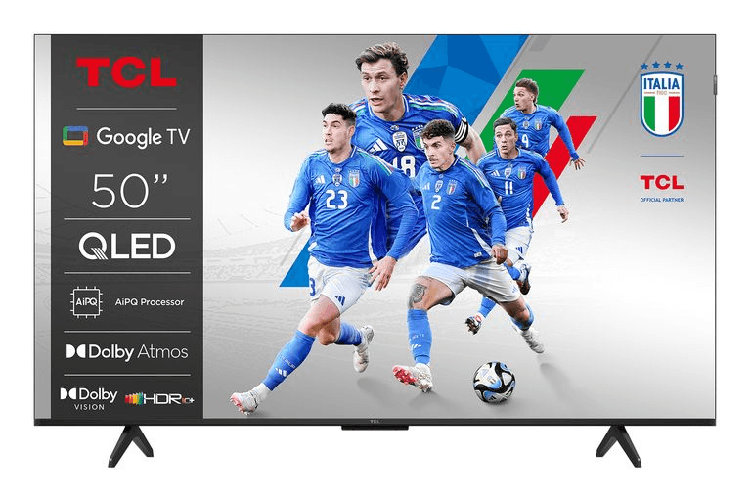 Tcl p79k serie smart tv qled 4k 50" 50p79k, dolby vision - atmos, hdr10+, google tv