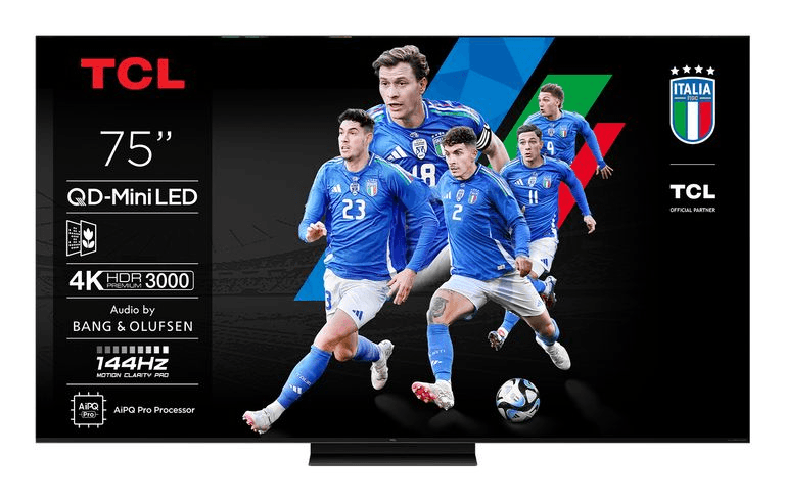 Tcl c79k serie smart tv qd-miniled 4k 75" 75c79k, audio b&o, dolby vision iq & atmos