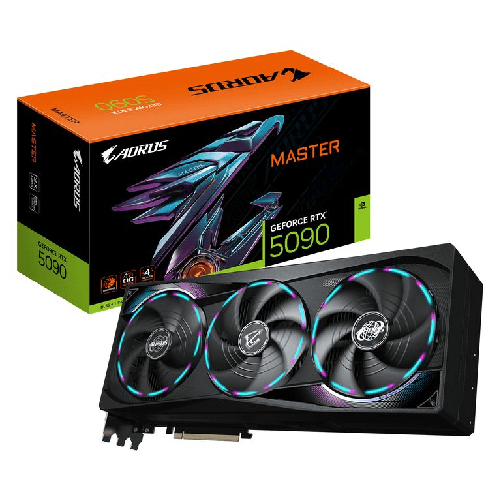 Gigabyte aorus geforce rtx 5090 master 32g scheda grafica - 32 gb gddr7, 512 bit, pci-e 5.0