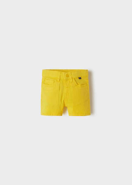 MAYORAL PANTALONCINO BERMUDA NEONATO MAYORAL 206 00206 COTONE 23 GIALLO ORIGINAL PE 2022 Colore Giallo,Taglia 18 mesi
