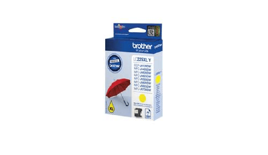Brother Originale Brother LC225XL Amarillo Cartucho de Tinta Original - LC225XLYBP Brother LC225XLYBP cartuccia d'inchiostro 1 pz Originale Giallo
