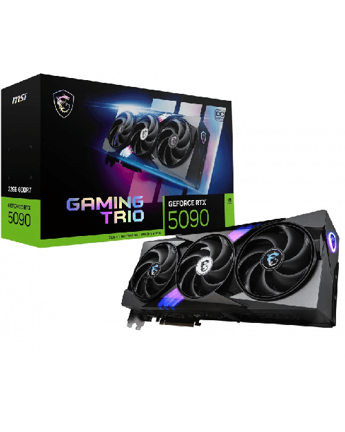 MSI Microstar MSI GeForce RTX 5090 32G Gaming TRIO OC 32GB GDDR7 DLSS4 1*HDMI/3*DisplayPort PCi Ex 5.0 16x