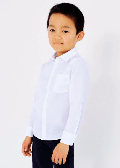 MAYORAL CAMICIA CAMICIE BAMBINO MAYORAL 140 00140 34 COTONE BIANCO ORIGINALE PE 2025 Colore Bianco,Taglia 7 anni