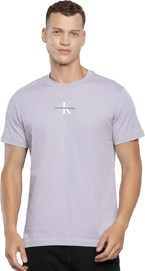 CALVIN KLEIN JEANS MAGLIA T SHIRT UOMO CALVIN KLEIN JEANS J30J323483 PCI VIOLA ORIGINALE PE 2024 Colore Viola,Taglia L