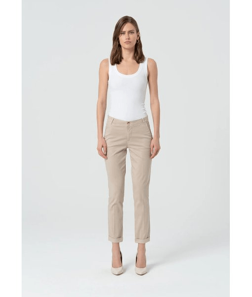 FRACOMINA PANTALONE PANTALONI DONNA FRACOMINA FP25SV4001W72001 BEIGE ORIGINALE PE 2025 Colore Beige,Taglia IT 45