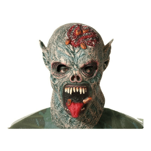 BigBuy Fun Maschera Halloween Mostro Grigio
