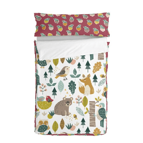 HappyFriday Copripiumone a sacco con Piumone HappyFriday Moshi Moshi Harvestwood Multicolore 105 x 200 cm