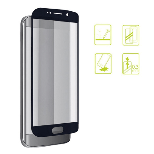 KSIX Protettore Schermo Vetro Temprato per Cellulare Iphone 7-8 Extreme 2.5D Nero