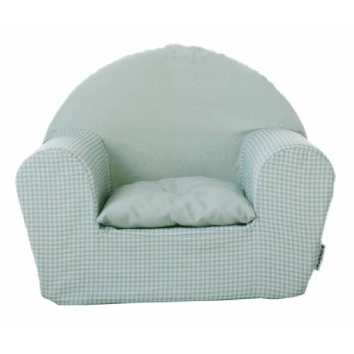 BigBuy Fun Divano Letto Vichy Acquamarina Per bambini