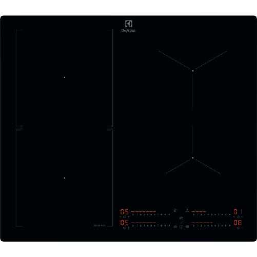 Electrolux Serie 700 KIS62453I Nero Da incasso 58 cm Piano cottura a induzione 4 Fornello(i)