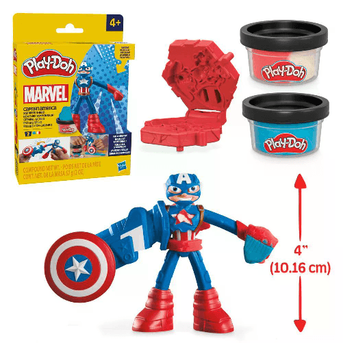 Hasbro Play-Doh Playdoh Set Capitan America Stamping Shield