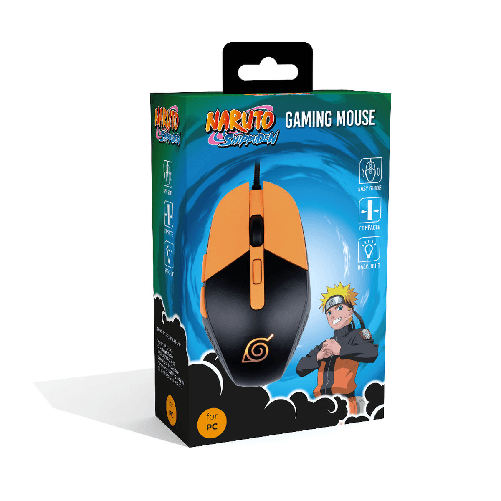 Fr-Tec Konix Naruto KX GAMING mouse Ambidestro USB tipo A Ottico 3600 DPI Mouse FR-TEC 80381121030 3600 DPI