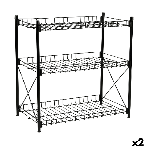 Confortime Scaffale Confortime Metallo 52 x 34 x 55 cm (2 Unità)