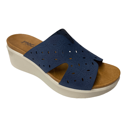 IMAC SCARPE SANDALO SANDALI ZEPPA DONNA IMAC 190436 158080 PELLE BLU ORIGINAL PE 2022 Colore Blu,Taglia 39