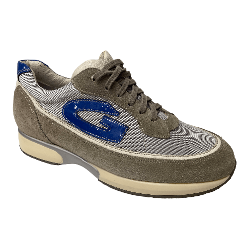 GUARDIANI SCARPE SNEAKERS UOMO ALBERTO GUARDIANI SU62361D SX26 PELLE GRIGIO ORIGINALE PE Colore Grigio,Taglia 39