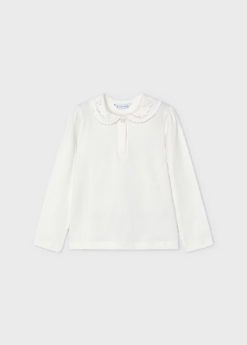 MAYORAL MAGLIA POLO MAGLIE BAMBINA MAYORAL 131 00131 33 BIANCO ORIGINALE AI 2025 Colore Bianco,Taglia 3 anni