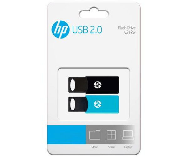 HP v212w unità flash USB 64 GB USB tipo A 2.0 Nero, Blu