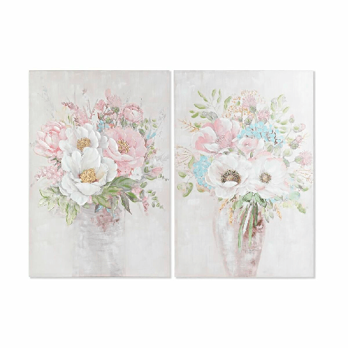 DKD Home Decor Quadro DKD Home Decor Vaso 80 x 3 x 120 cm Shabby Chic (2 Unità)