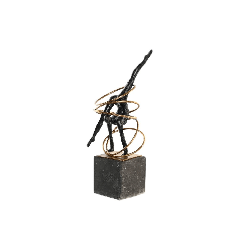 Dkd Home Decor Statua Decorativa DKD Home Decor Nero Dorato Metallo Resina Moderno (17 x 14 x 42,5 cm) DKD Home Decor Statua Decorativa DKD Home Deco