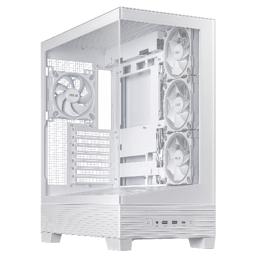 Asus a31 plus tg argb white midi tower bianco - 90DC00R3-B19000 ASUS A31 Plus TG ARGB WHITE Midi Tower Bianco