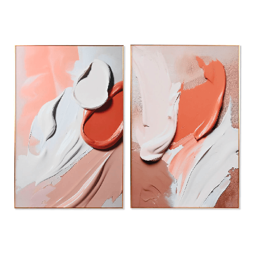 Home ESPRIT Quadro Home ESPRIT Astratto Moderno 80 x 3 x 120 cm (2 Unità)