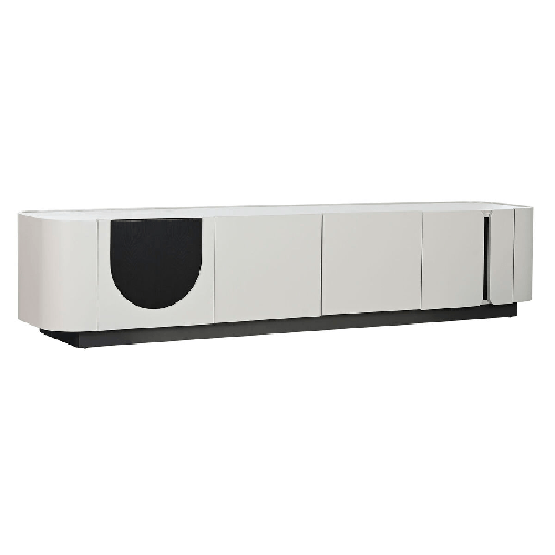 Home ESPRIT Mobile TV Home ESPRIT Bianco Nero Beige 200 x 40 x 42 cm