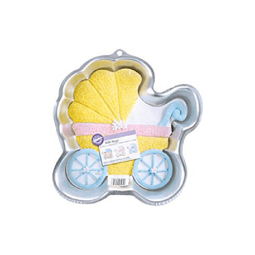 DECORA STAMPO TORTA CARROZZINA BABY Alluminio