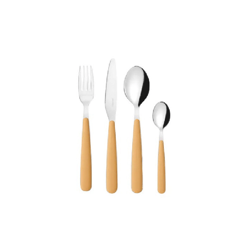 Guzzini Fratelli Guzzini 127500206 set di posate 24 pz Grigio, Giallo GUZZINI SERVIZIO POSATE 24 Pezzi Pop Giallo Mango