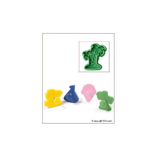 SILIKOMART CONFEZIONE4 STAMPI A ESPULSIONE SUMMER Wonder Cake