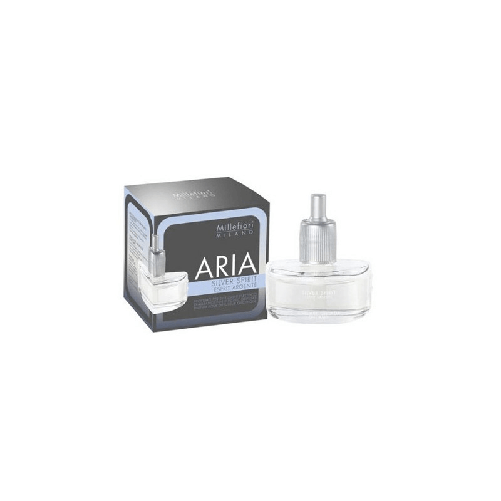 Millefiori Silver Spirit diffusore di aromi Flacone di fragranza Argento, Trasparente MILLEFIORI RICARICA PROFUMO X DIFFUSORE ELETTRICO Aria Silver