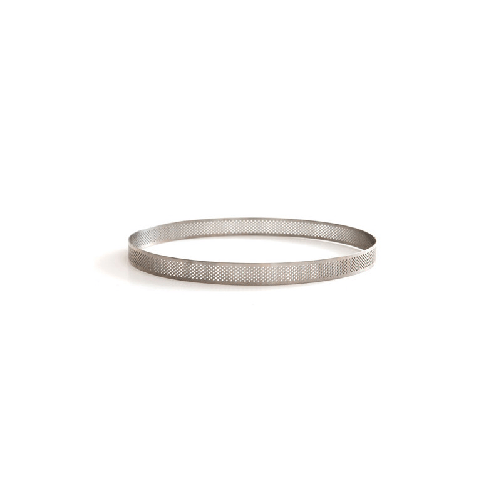 DECORA ANELLO MICROFORATO Tondo 10cm 2,0cm h. Acciaio Inox