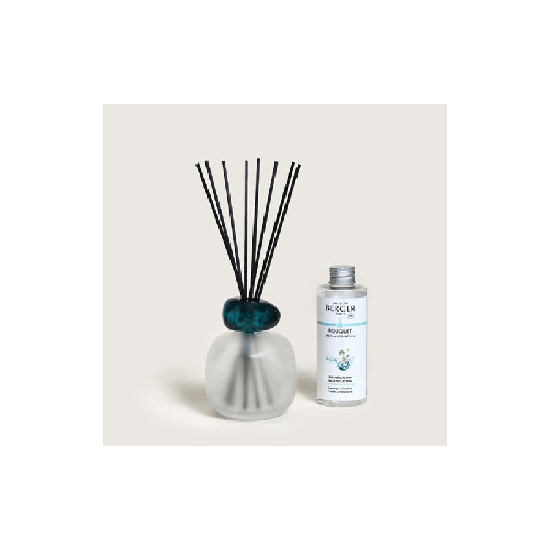LAMPE BERGER DIFFUSORE BOUQUET MINERAL Givre/Emeraude + 180ml Bleu Seduction