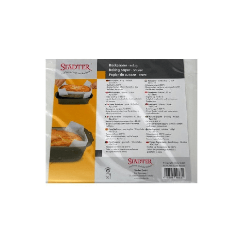 EVA 10 FOGLI CARTA FORNO RETTANGOLARI 42X23cm