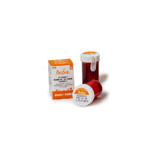 DECORA COLORANTE ALIMENTARE in GEL ARANCIO 28gr