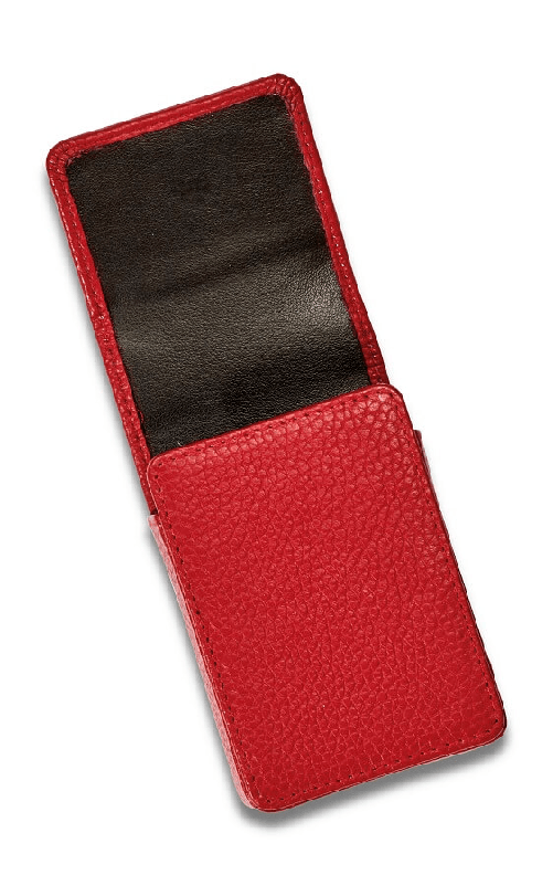 Teodomiro Dal Negro DAL NEGRO PORTA CARTE IN PELLE ROSSO 1 MAZZO - VUOTO - 003279