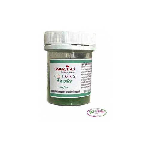 SARACINO COLORANTE ALIMENTARE LIPOSOLUBILE in POLVERE Verde Erba 5gr