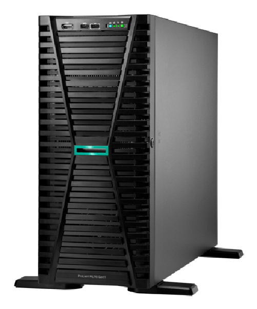 HPE ProLiant ML110 Gen11 4510 2.4GHz 12c 1P 32GB-R 4LFF 2x4TB HDD 2x1000W PS EU Server HPE ProLiant ML110 Gen11 server 8 TB Tower (4.5U) Intel Xeon Si