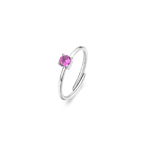 SAGAPO ANELLO Dazzly ACCIAIO CRISTALLO FUCSIA