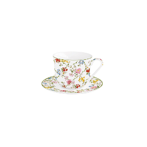 EASY LIFE TAZZA COLAZIONE con PIATTO 370ml GARDEN DREAMS