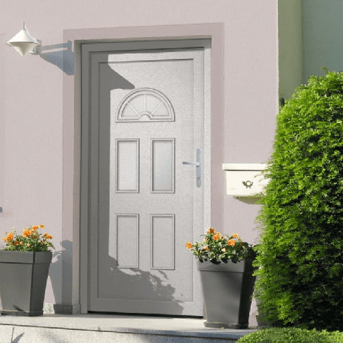 VidaXL Porta Ingresso Bianca 88x208 cm in PVC