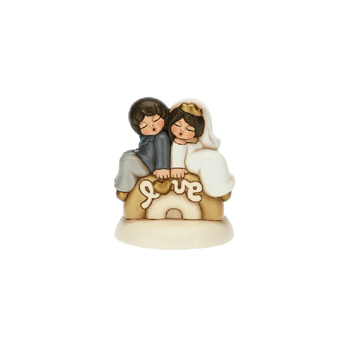 THUN TOP CAKE SPOSINI SU ARCOBALENO SCRITTA LOVE