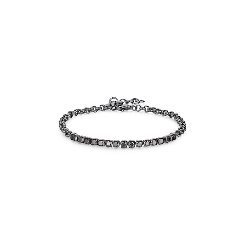 SAGAPO BRACCIALE TRICKY GUN CRISTALLO NERO