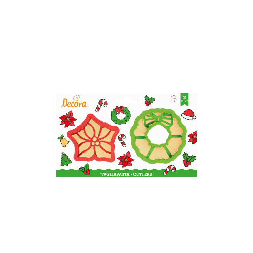 2 TAGLIABISCOTTI GHIRLANDE DI NATALE