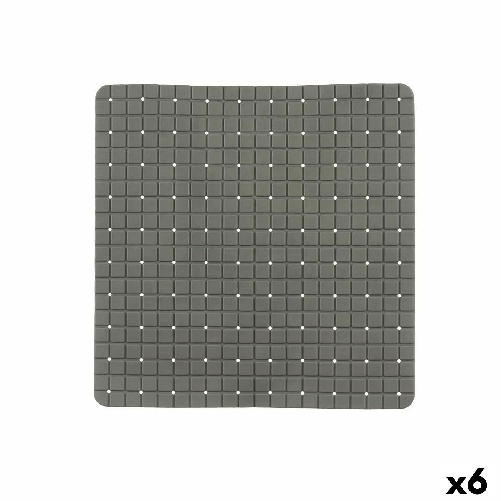 Berilo Tappetino Antiscivolo da Doccia Berilo BM509S -315 Grigio PVC 50,3 x 50,3 x 0,7 cm Quadri (6 Unità)
