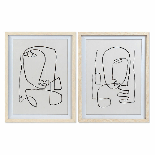 DKD Home Decor Quadro DKD Home Decor Astratto Moderno (55 x 2 x 70 cm) (2 Unità)