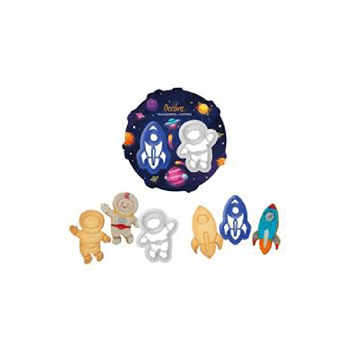Decora 255054 formina per biscotti Multicolore DECORA 2 TAGLIABISCOTTI SPACE