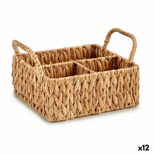 Contenitore per Sistemare Multiuso Gift Decor SF19084 SF19084 Marrone Metallo Giacinto d'acqua 20,5 x 16 x 31 cm 30,5 x 16 x 20
